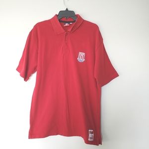 Stoke City FC Polo Shirt Official Merch  Soccer Football The Potters Logo Size L